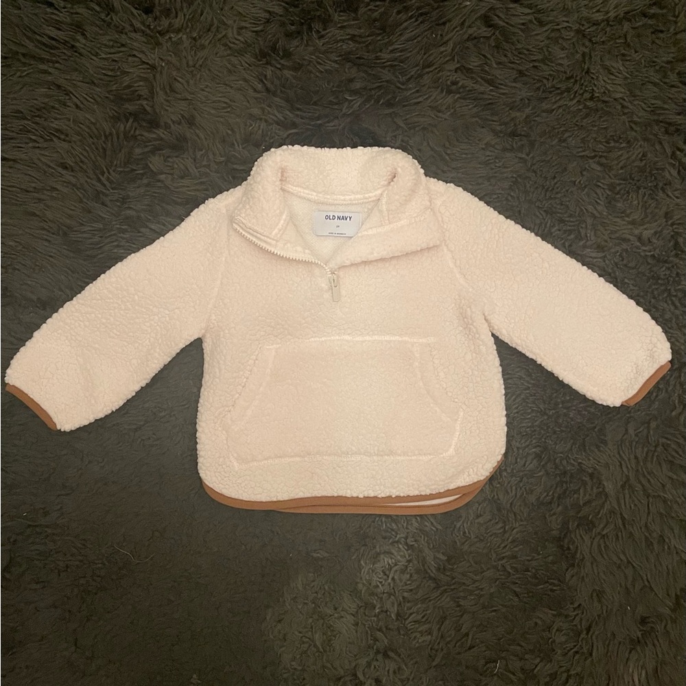 Old Navy Cream Sherpa Pullover